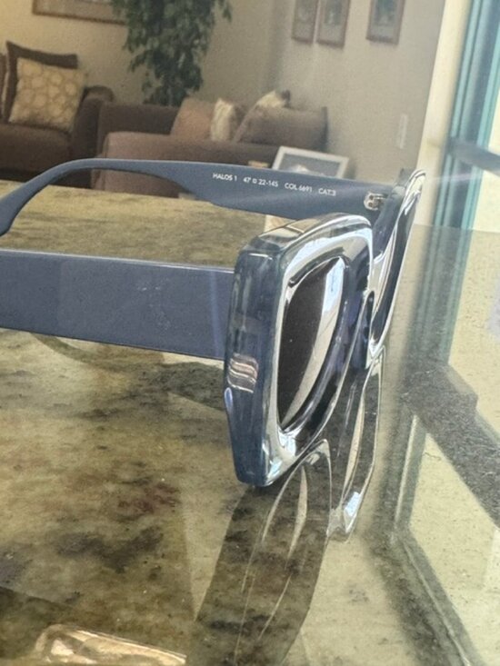 Face à Face Halos 1 Sunglasses Blue Crystal, 47-22-145 NWT/Case - Free Shipping!